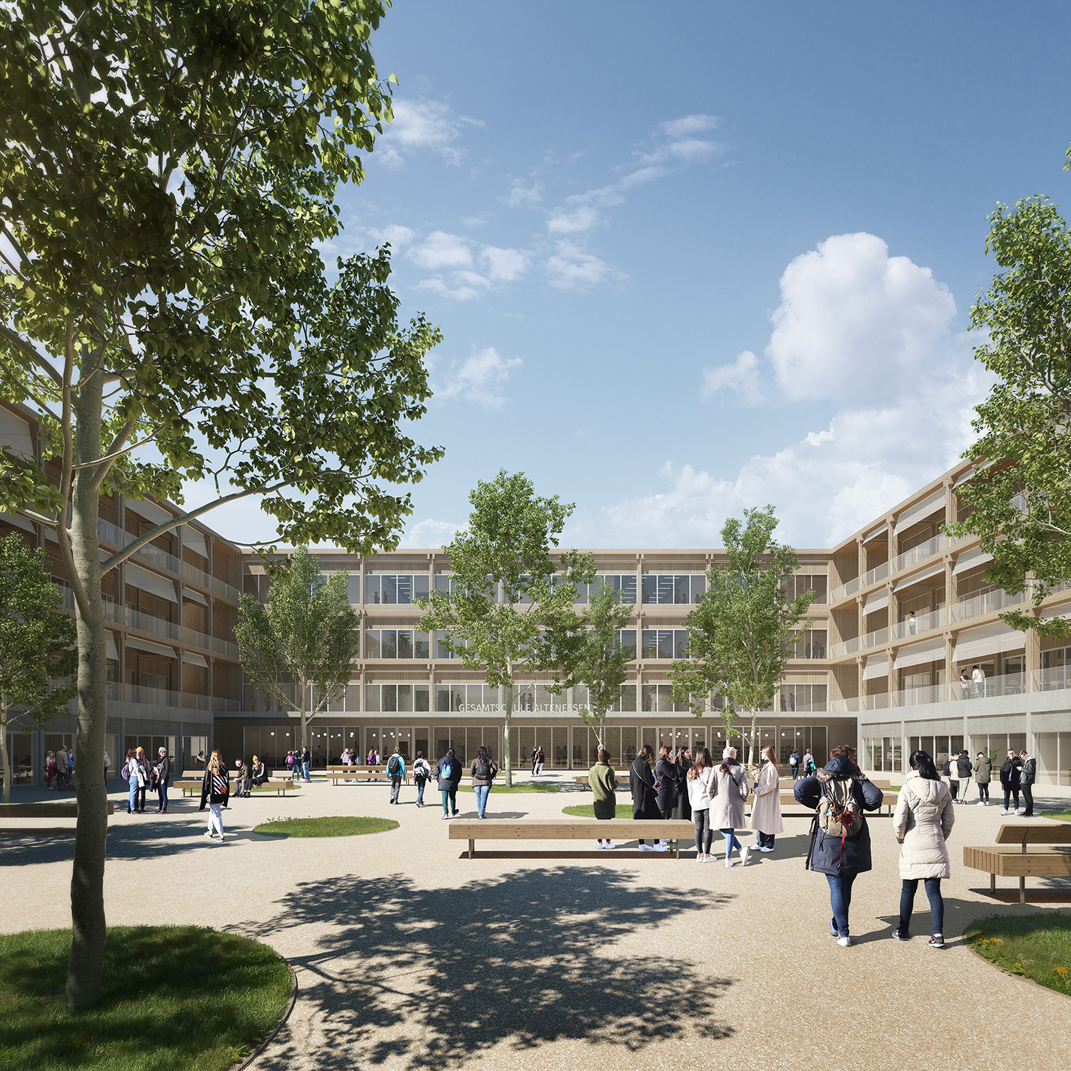 Architectural 3D render of a project by AllesWirdGut architecture.